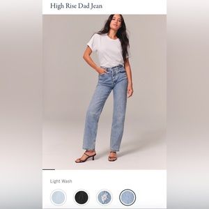 Abercrombie and Fitch “The Dad” high rise jeans